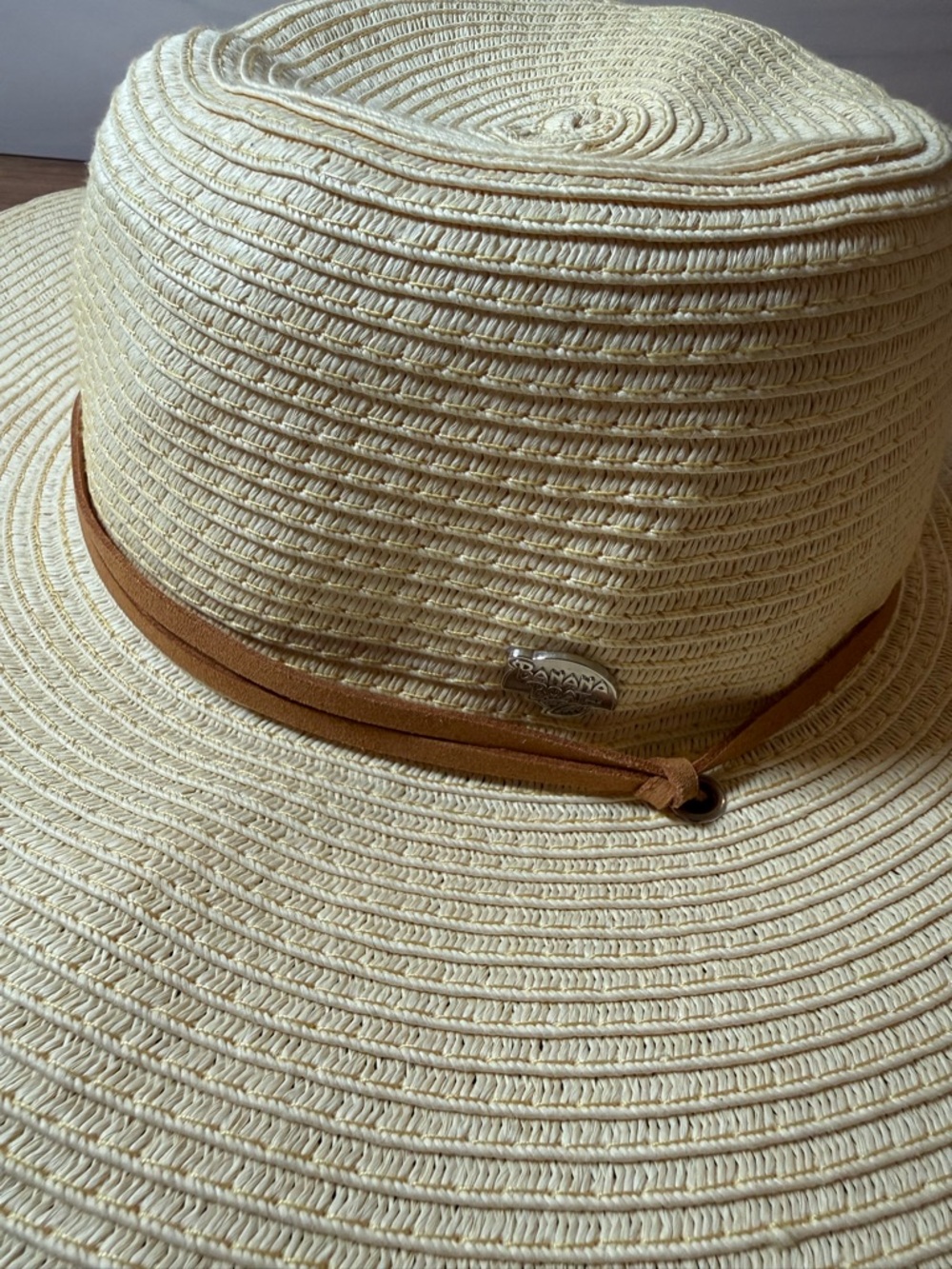 Banana Boat Packable Straw Sun Hat Tan - Picture 2 of 4